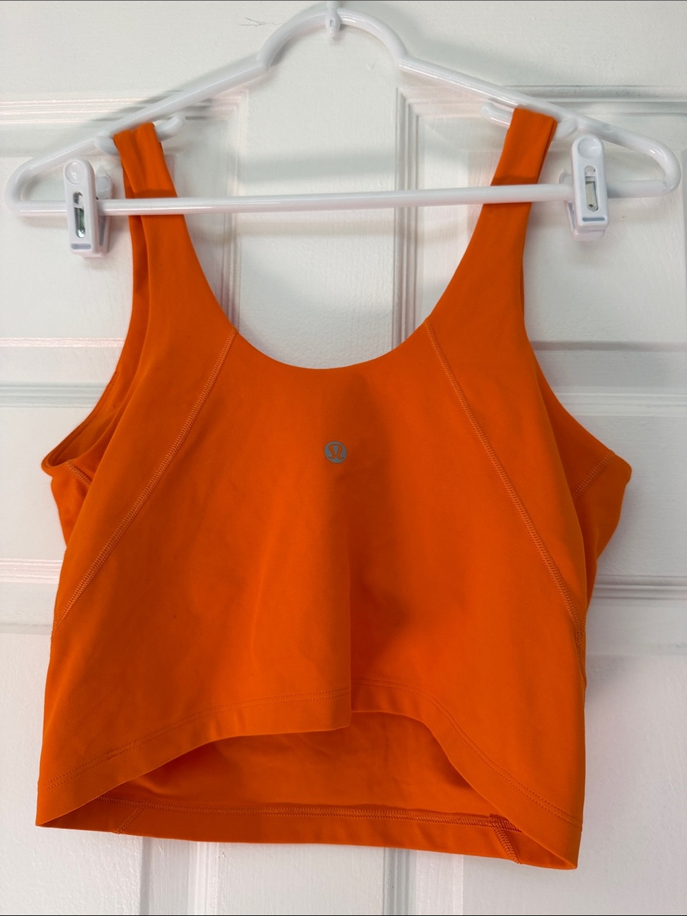 lululemon athletica Align™ Tank Top Orange V-Neck Crop Tank size 8 - Picture 2 of 3